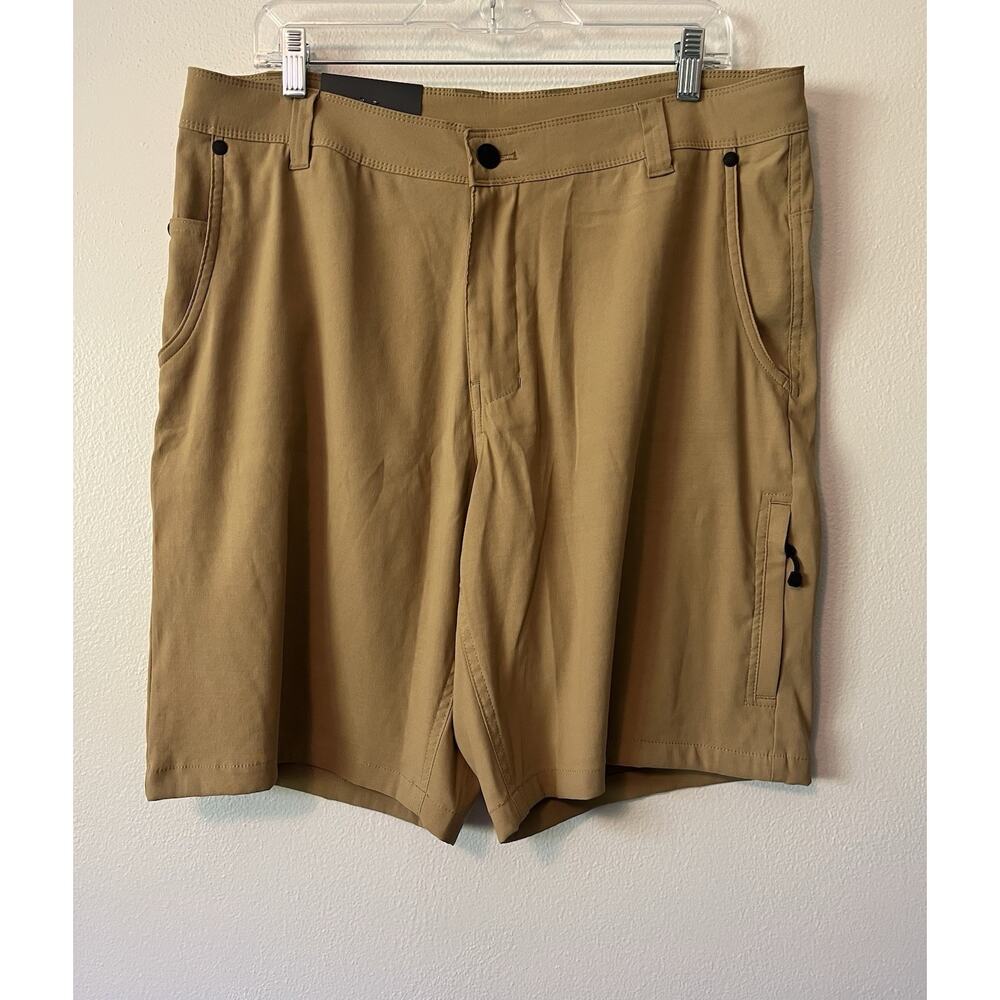 Merrell Men's Trail Short Size 34 Pockets Outdoor Tan Nylon Casual New